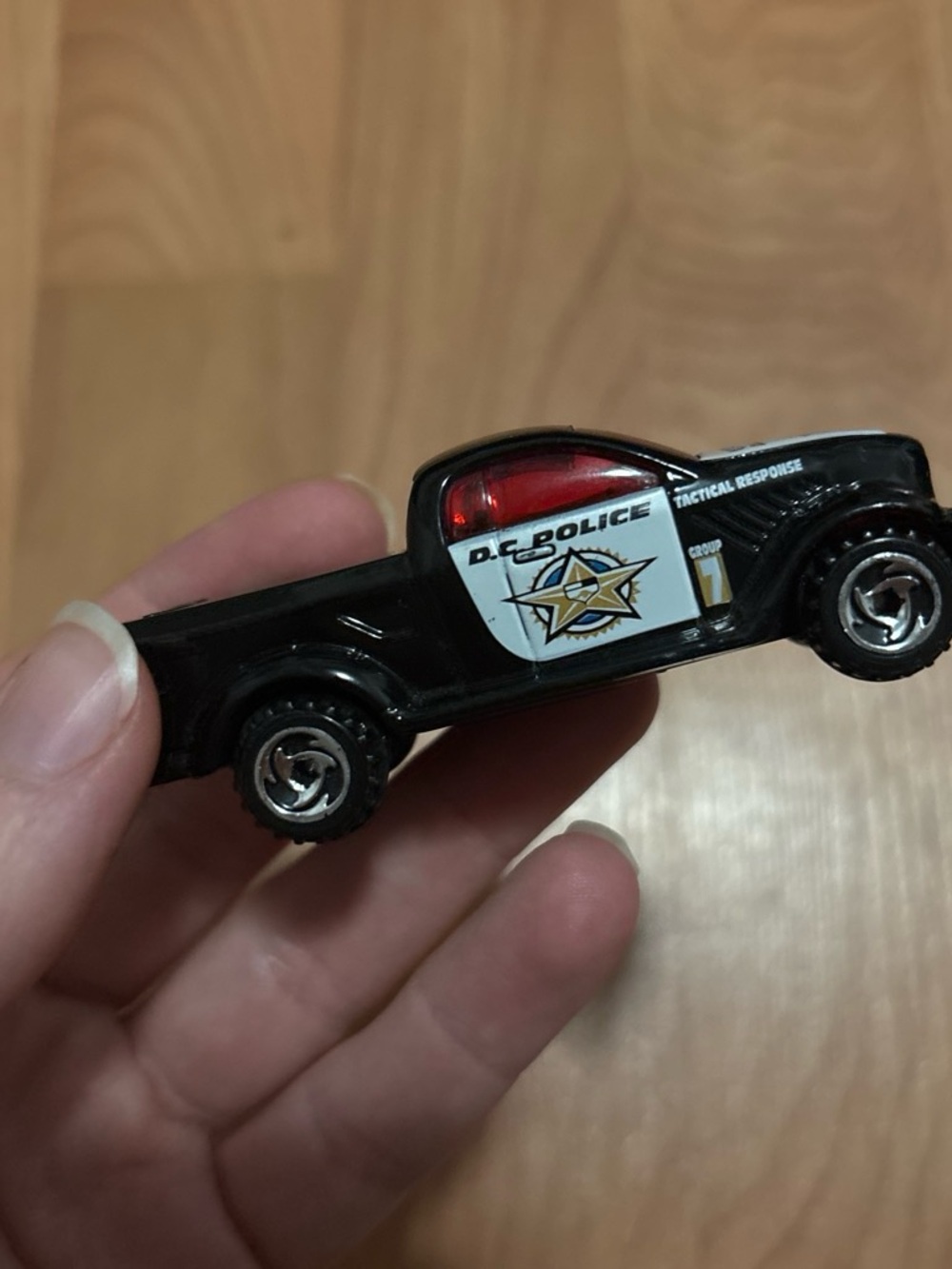 Black D.C. Police Toy Patrol Car for Kids - Die-Cast Police Vehicle